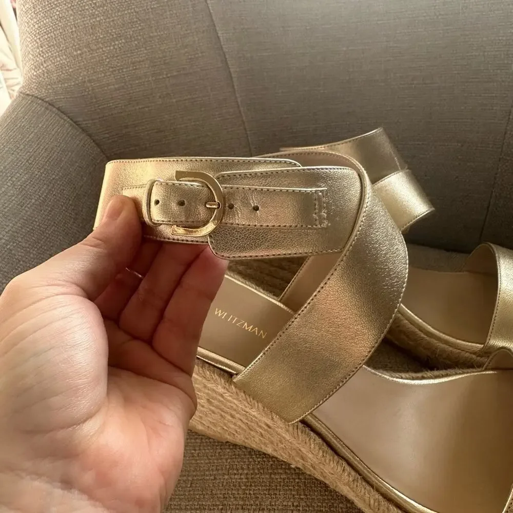 NWOT: Stuart Weitzman Lexia Espadrille Wedges - Picture 4 of 7